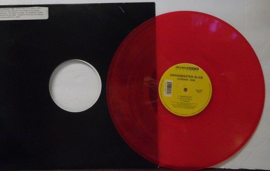 Grandmaster Slice Strokin' 2000 12" Single red vinyl WS00051 092318LLE