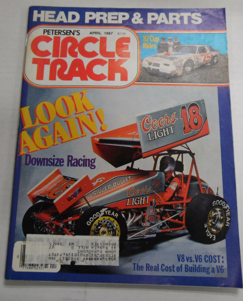 Circle Track Magazine Downsize Racing V8 Vs V6 Cost April 1987 040517nonr