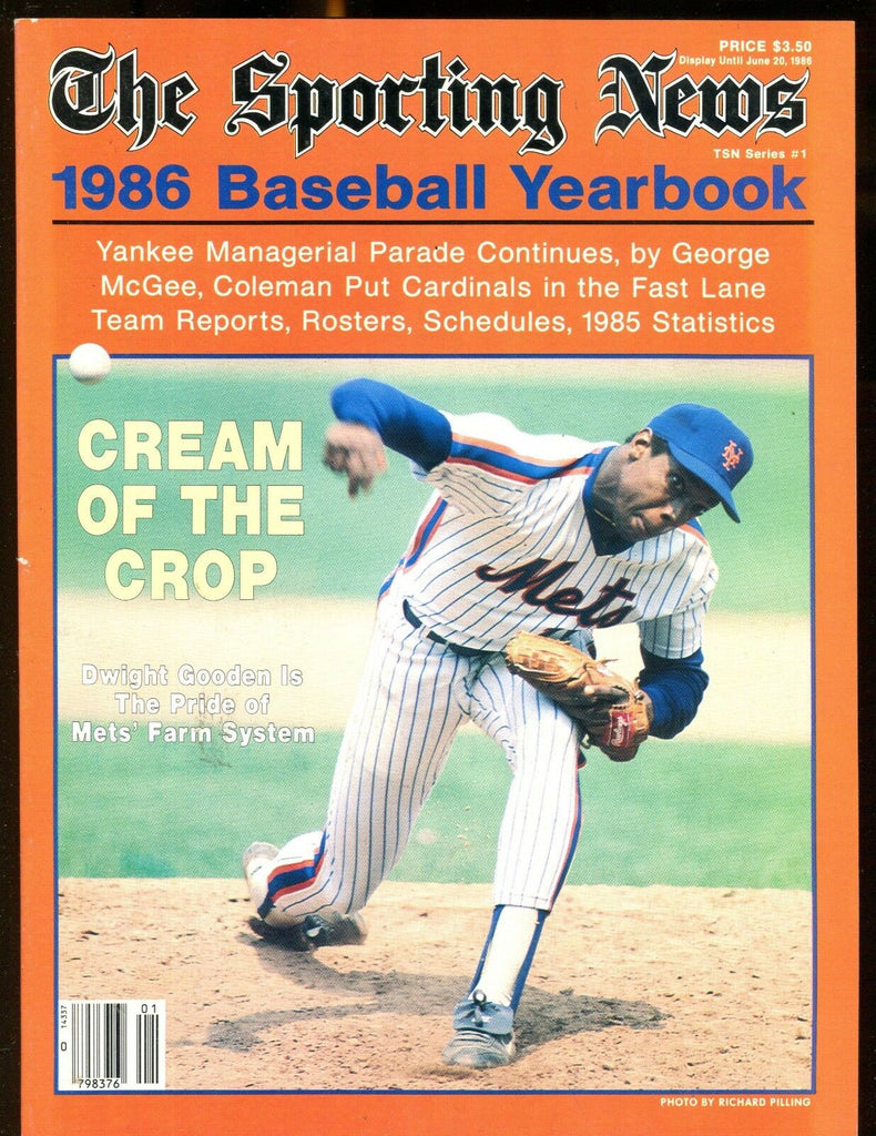 The Sporting News Magazine 1986 Baseball Yearbook EX 012817jhe
