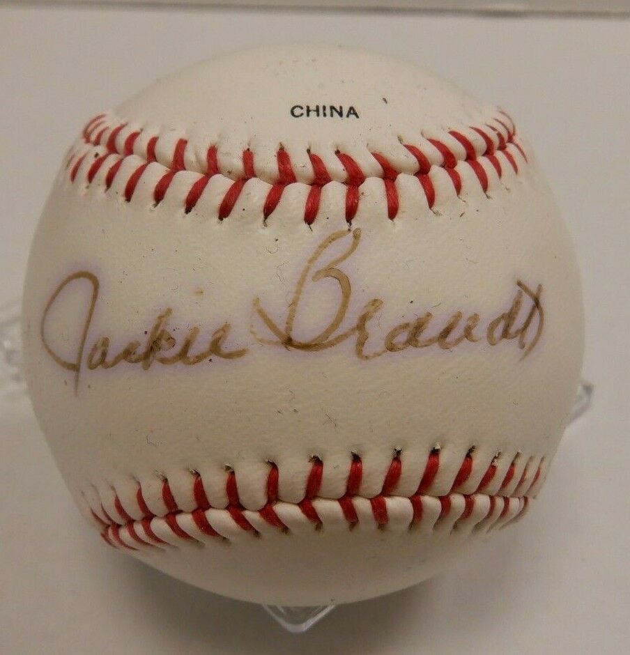 Jackie Brandt Autographed Signed Rawlings OLB3 MLB Baseball wCOA 012020DBT