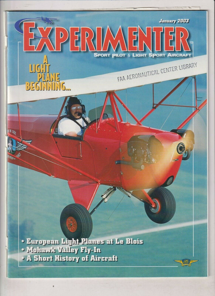 Experimenter Aviation Mag European Light Planes January 2003 040420nonrh