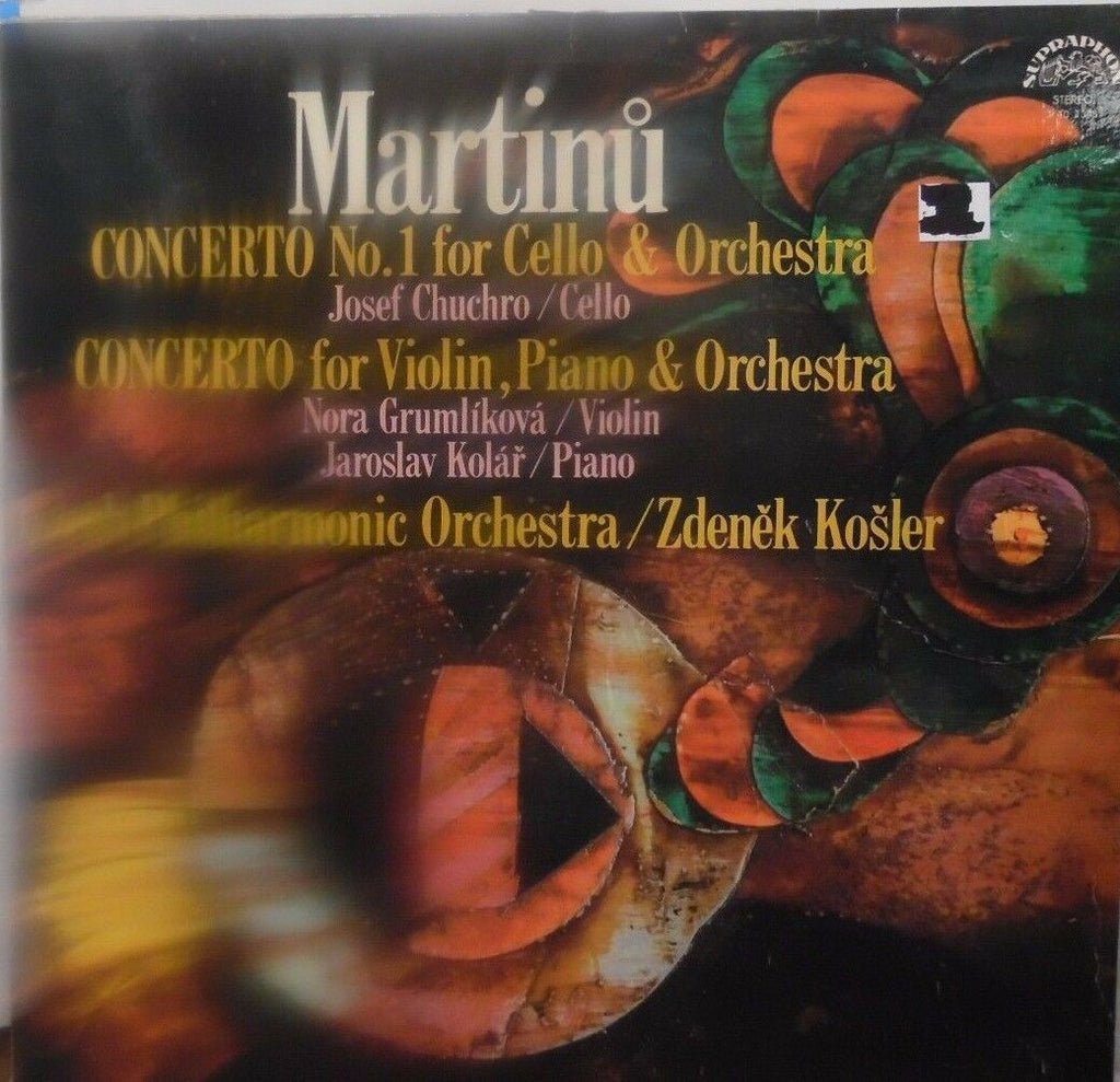 Martinu Czech Philharmonic Orchestra Zdenek Kosler 33RPM 1101348 10117LLE