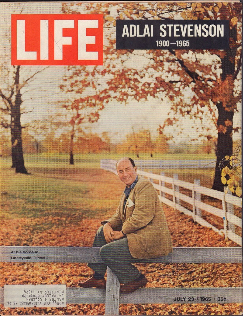 Life July 23 1965 Adlai Stevenson w/ML VG 093016DBE