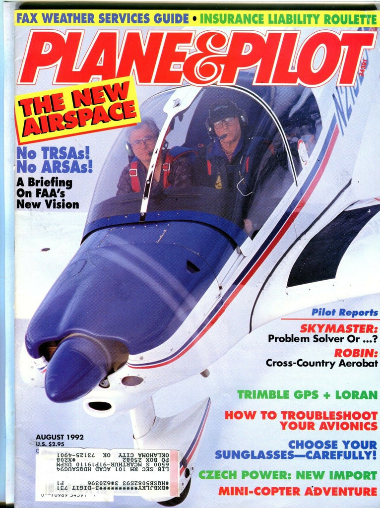 Plane & Pilot Magazine August 1992 Skymaster EX w/ML FAA Library 101916jhe