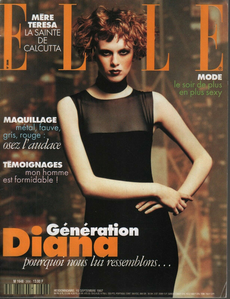 Elle French Fashion Magazine 15 Septembre 1997 Karen Elson 091819AME