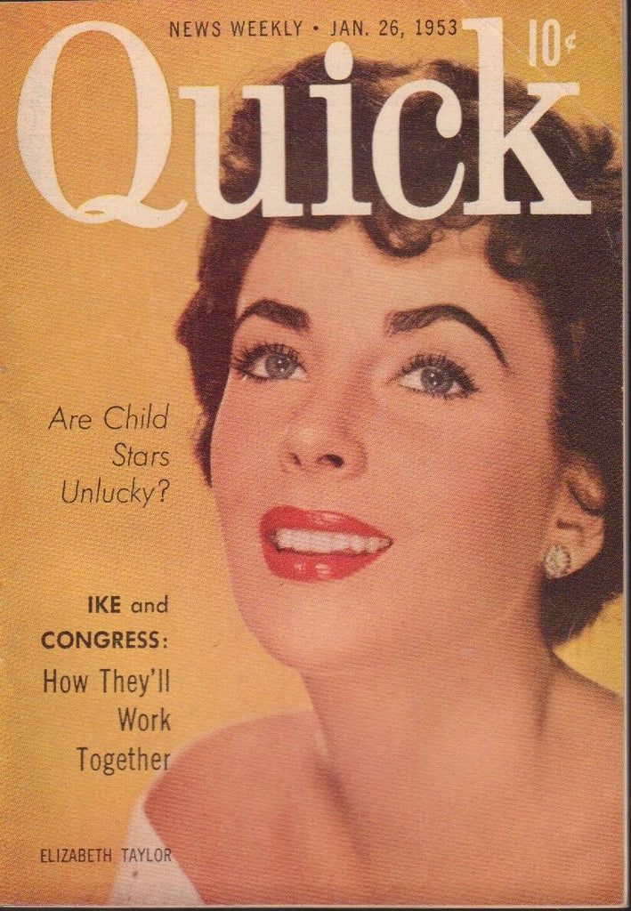 Quick News Weekly January 26 1953 Elizabeth Taylor Cheesecake Pin Up 091318AME