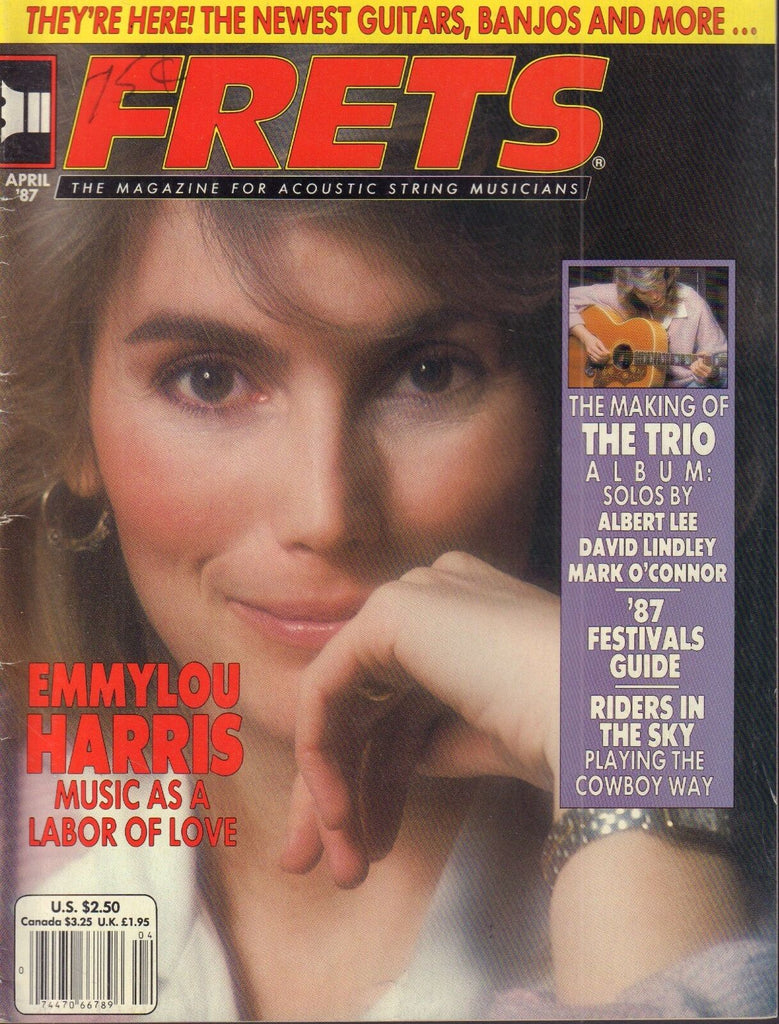 Frets April 1987 Emmylou Harris, Albert Lee 050617nonDBE