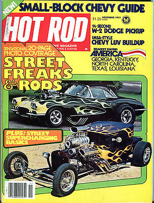 Hot Rod Magazine November 1977 Street Freaks & Rods EX NO ML 022316jhe