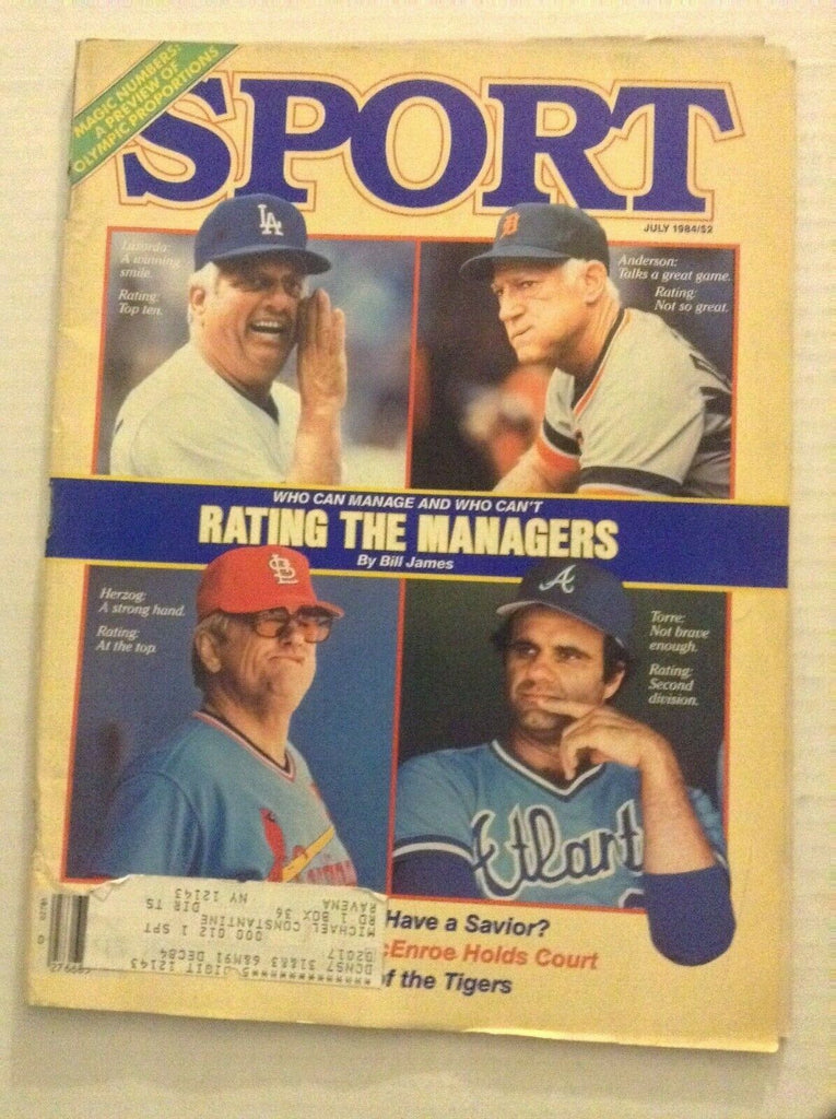 Sport Mag Herzog & Lasorda Anderson July 1984 082419nonrh