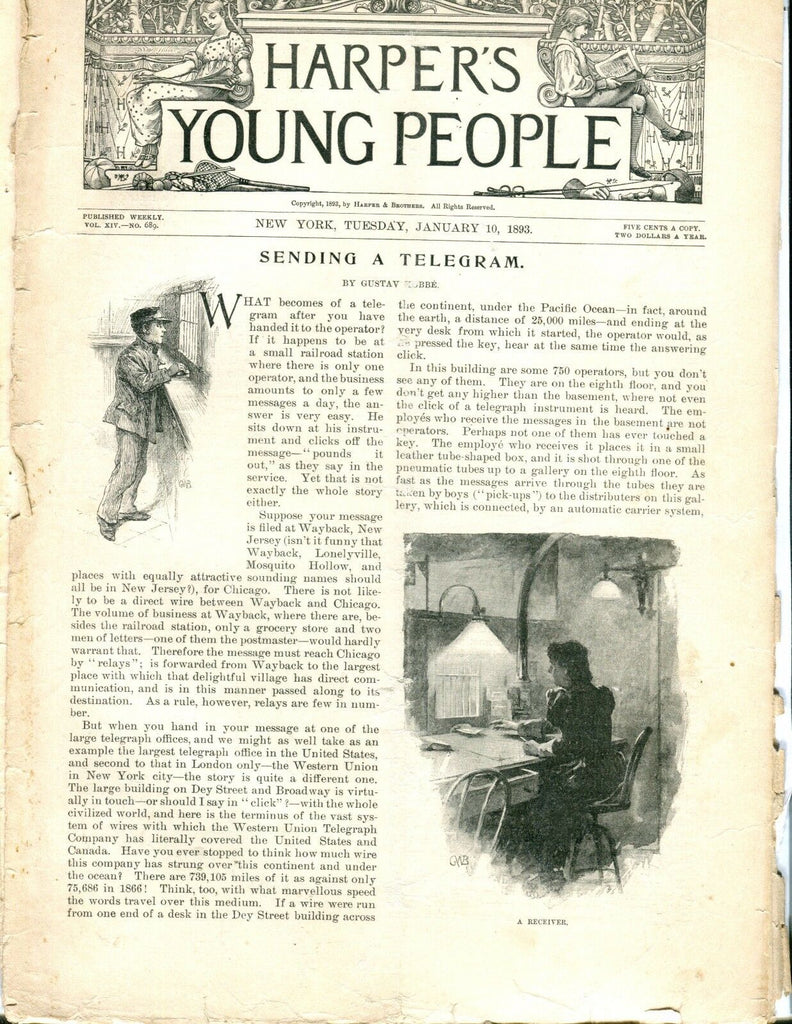 Harper's Young People Magazine January 10 1893 ACC 042417nonjhe