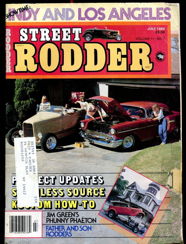 Street Rodder Magazine July 1982 Jim Green EX w/ML 022417nonjhe
