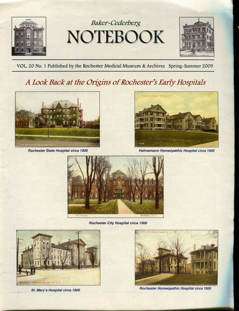 Baker-Cederberg Notebook Rochester NY Hospital 2009 EX No ML 021317jhe