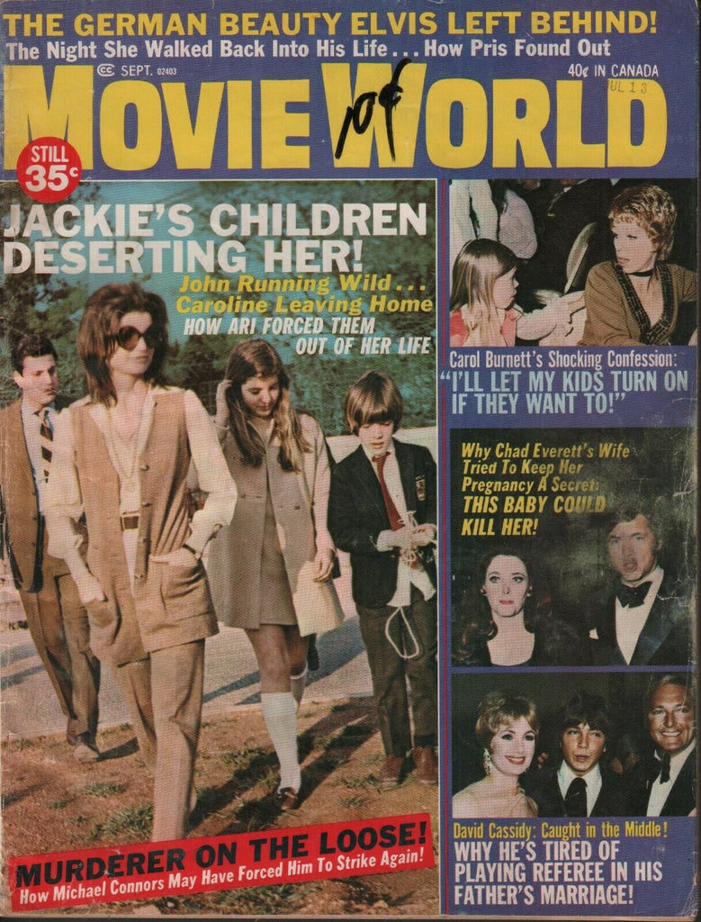 Movie World September 1971 Jackie Caroline John Kennedy Carol Burnett 062019AME2