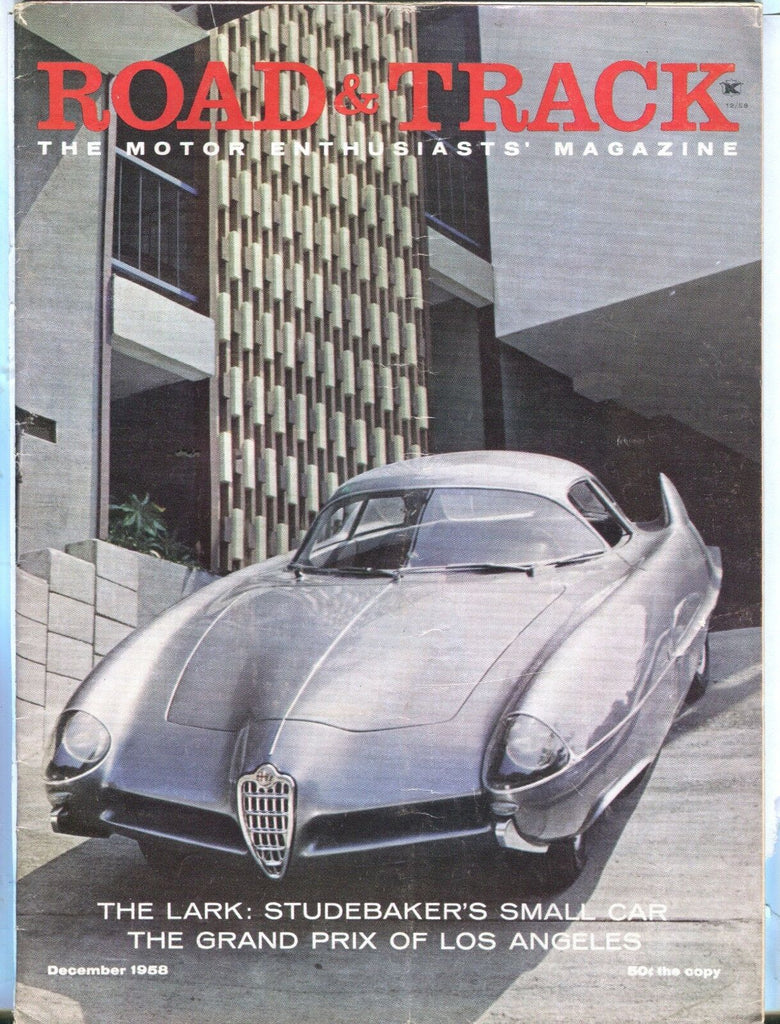 Road & Track Magazine December 1958 The Lark Studebaker VG No ML 031617nonjhe