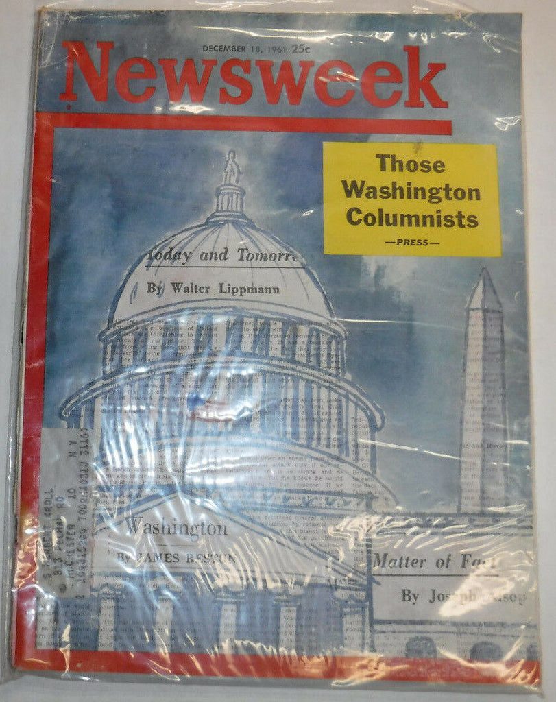 Newsweek Magazine Those Washington Columnists December 18, 1961 100316R2