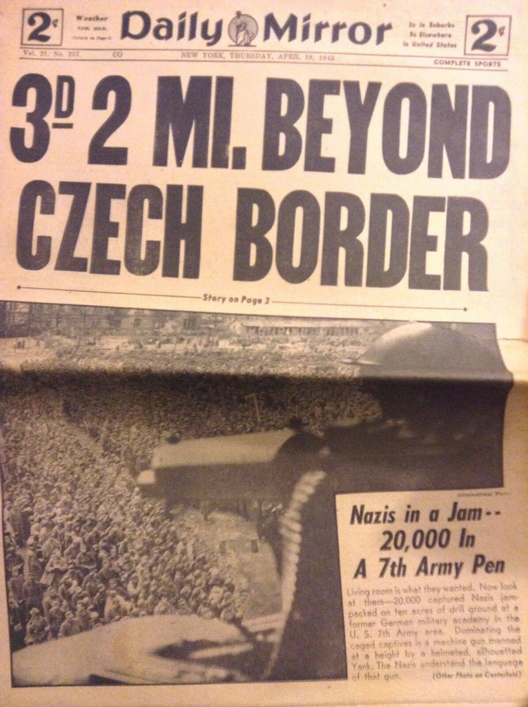 Daily Mirror Magazine Beyond The Czech Border April 19, 1945 102317nonrh3