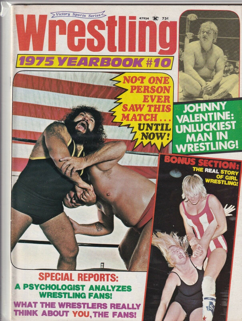 Wrestling Yearbook 1975 Johnny Valentine No.10 061419nonr