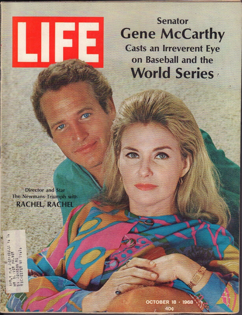 Life October 18 1968 Paul Newman, Gene McCarthy w/ML VG 093016DBE