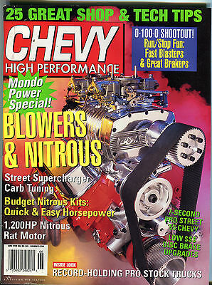 Chevy High Performance Magazine June 1999 Blowers & Nitrous EX 021716jhe