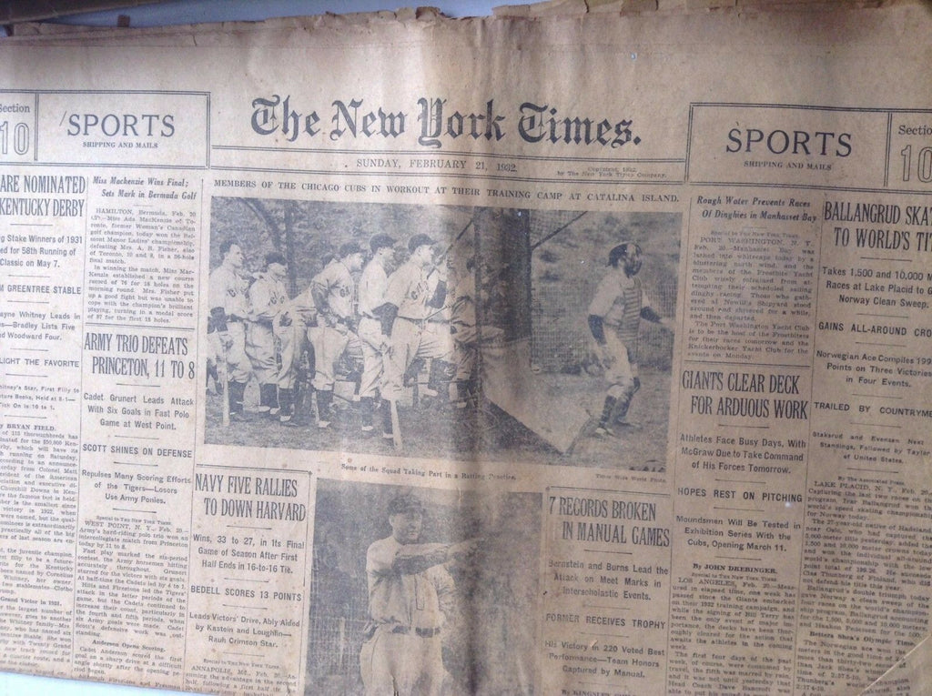 The New york Times Magazine Kentucky Derby February 21, 1932 102317nonrh