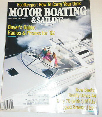 Motor Boating & Sailing Magazine Buyer's Guide & 84th Year November 1991 072914R