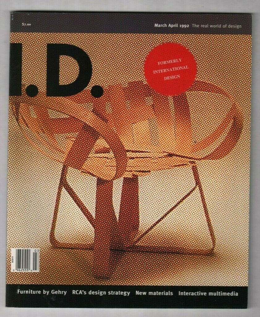 I.D. Design Magazine Furniture By Gehry & RCA March/April 1992 020520nonr
