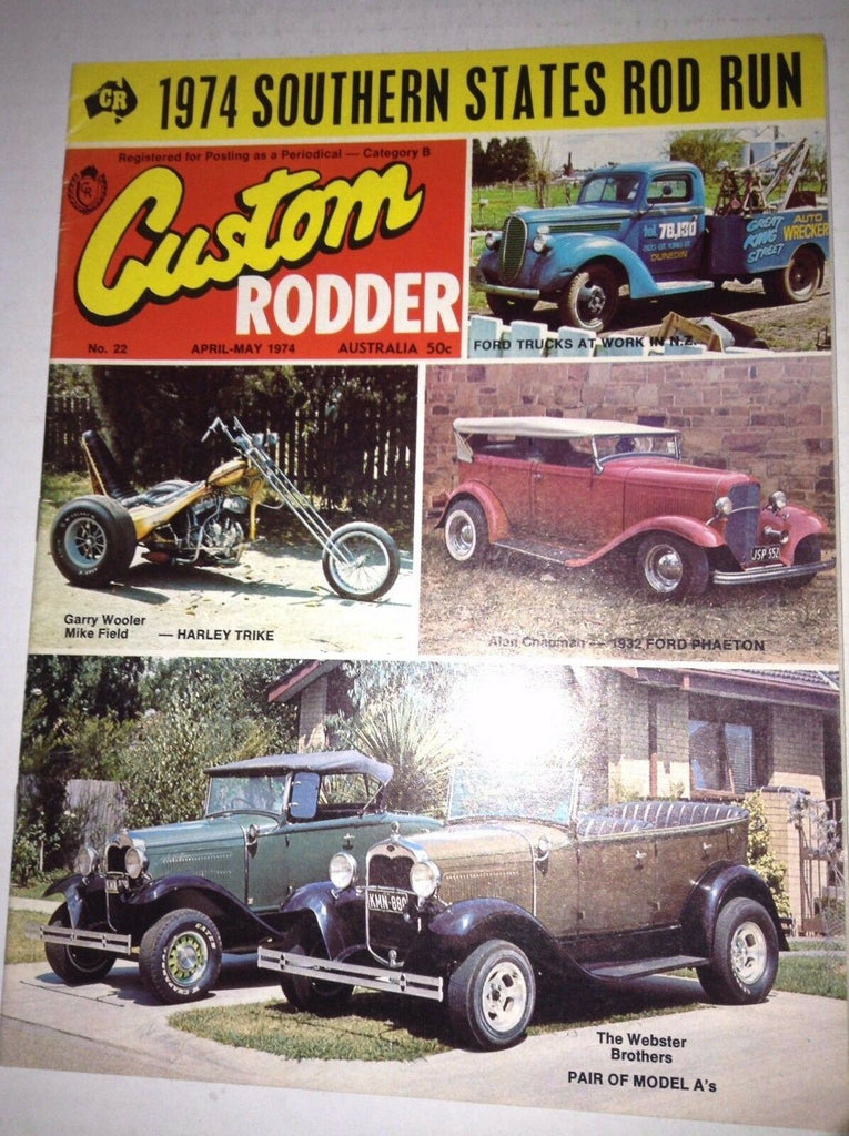 Custom Rodder Magazine Garry Wooler Mike Field April/May 1974 041917nonrh2