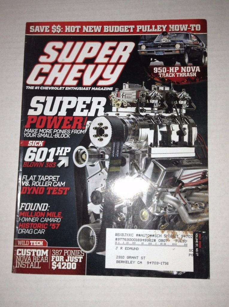 Super Chevy Magazine Small Block Flat Tappet July 2008 030417NONRH