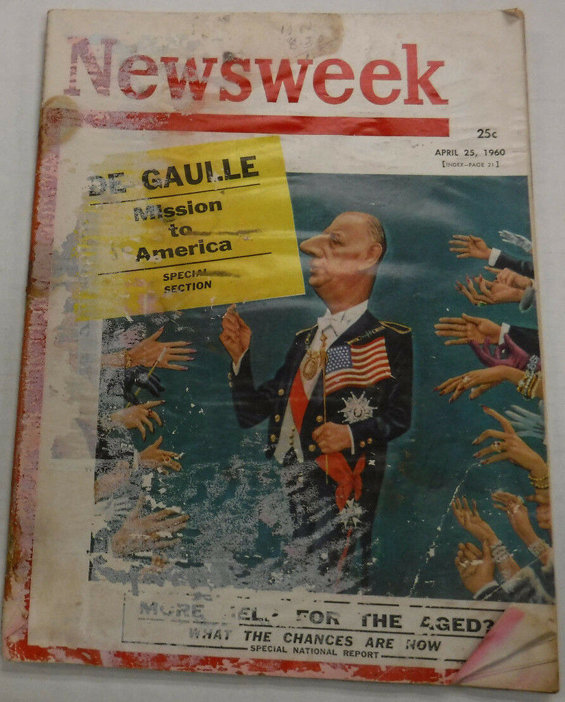 Newsweek Magazine De Gaulle April 25, 1960 100716R2