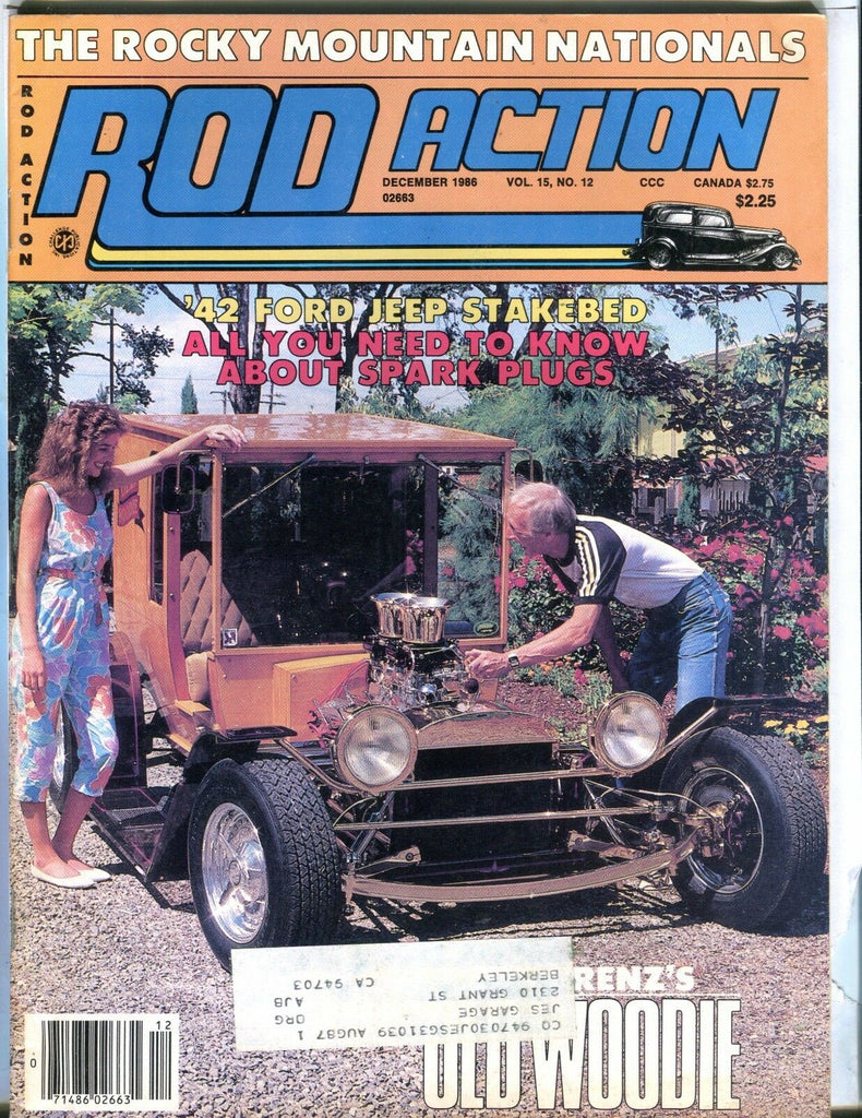 Rod Action Magazine December 1986 Ed Lorenz Old Woodie EX w/ML 031317nonjhe