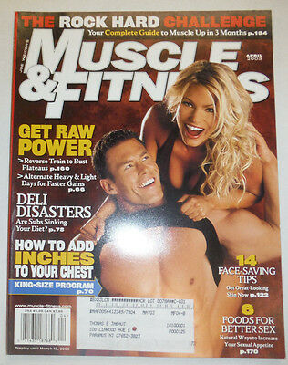 Muscle & Fitness Magazine Get Raw Power Deli Disasters April 2003 040615R2