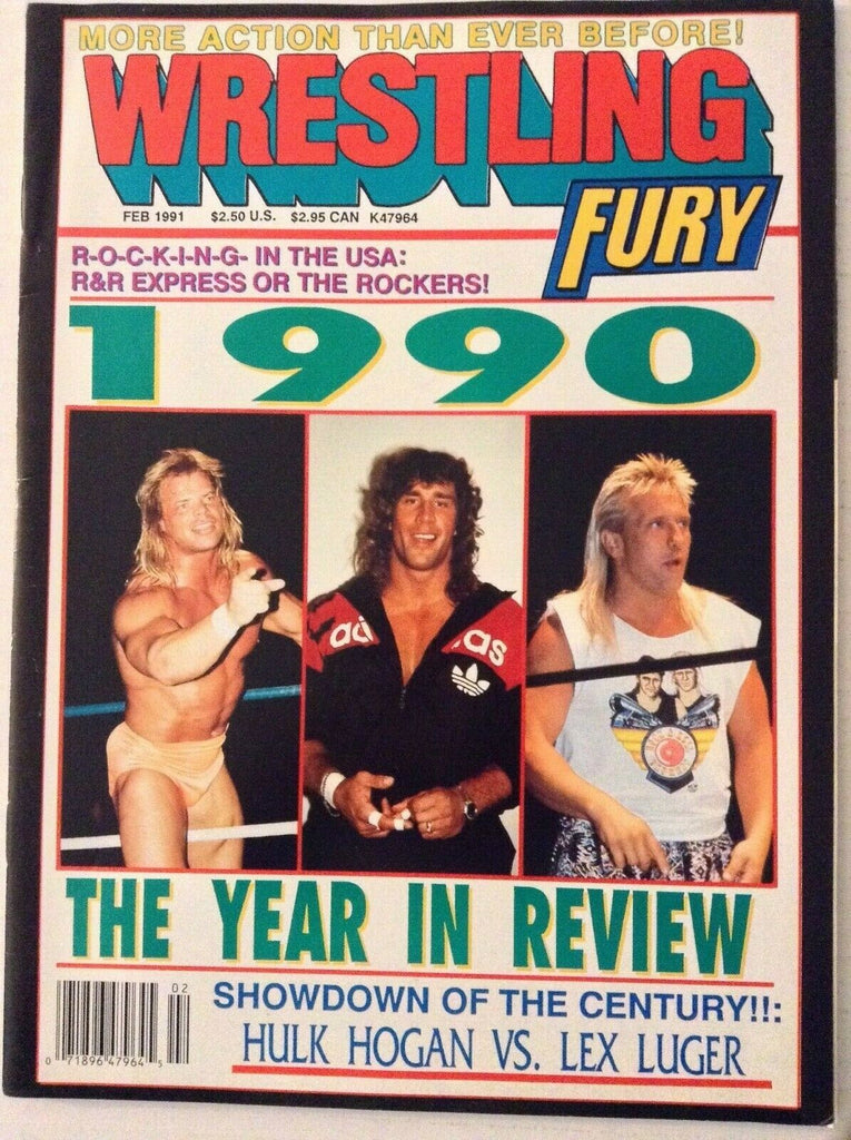 Wrestling Fury Magazine Lex Luger Hulk R&R Express February 1991 022219nonrh