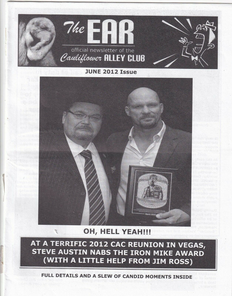 The Ear Wrestling Magazine Stone Cold Jim Ross June 2012 062419nonr