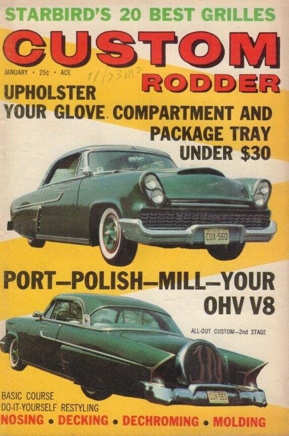 Custom Rodder January 1961 Darryl Starbird Ted Brackett 122218DBE