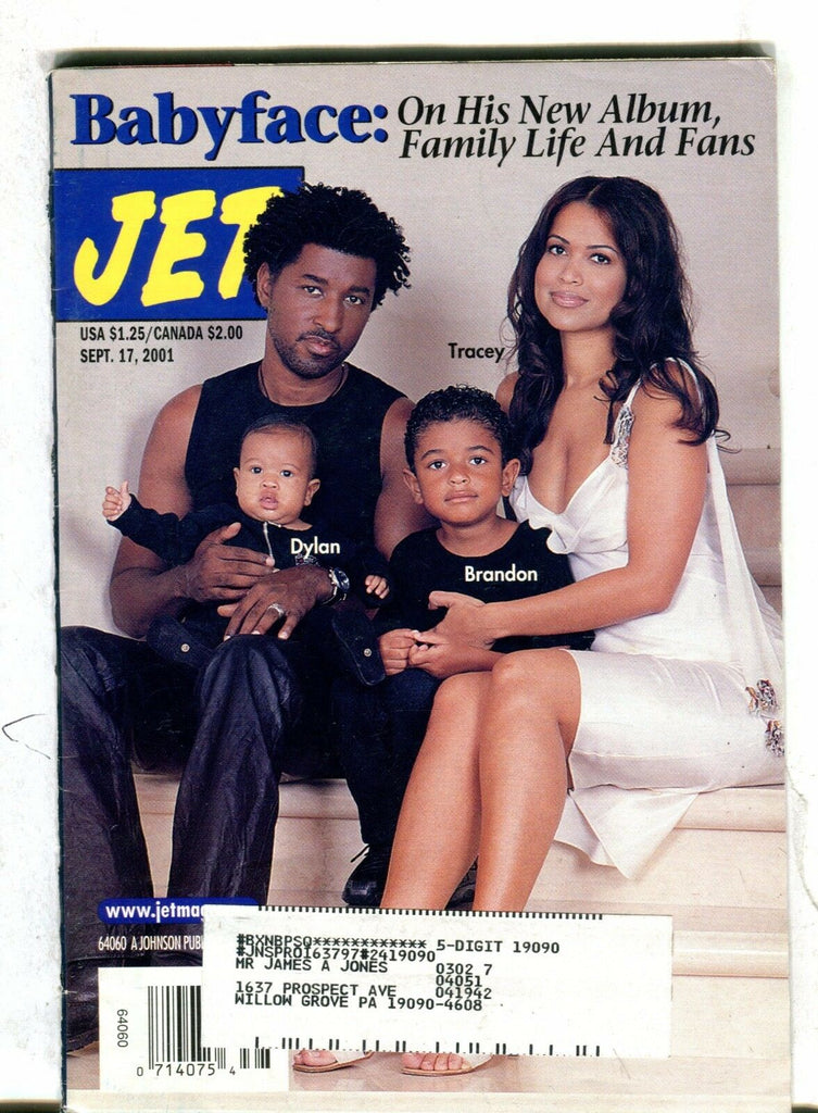 Jet Magazine September 17 2001 Babyface 071117nonjhe