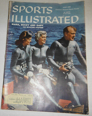 Sports Illustrated Magazine Maria & Rocky & Gary Cooper June 1959 072914R