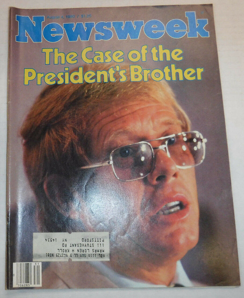 Newsweek Magazine Jimmy Carter's Brother August 4, 1980 101016R