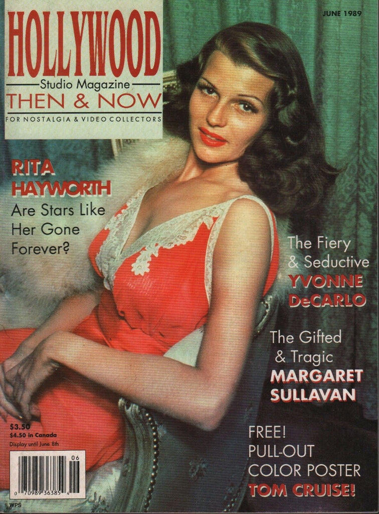 Hollywood Then & Now June 1989 Tom Cruise Rita Hayworth 062718DBE
