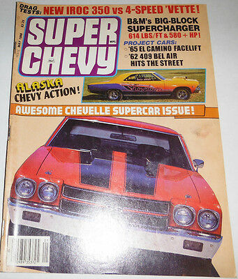 Super Chevy Magazine Chevelle Supercar & Supercharger May 1986 080714R