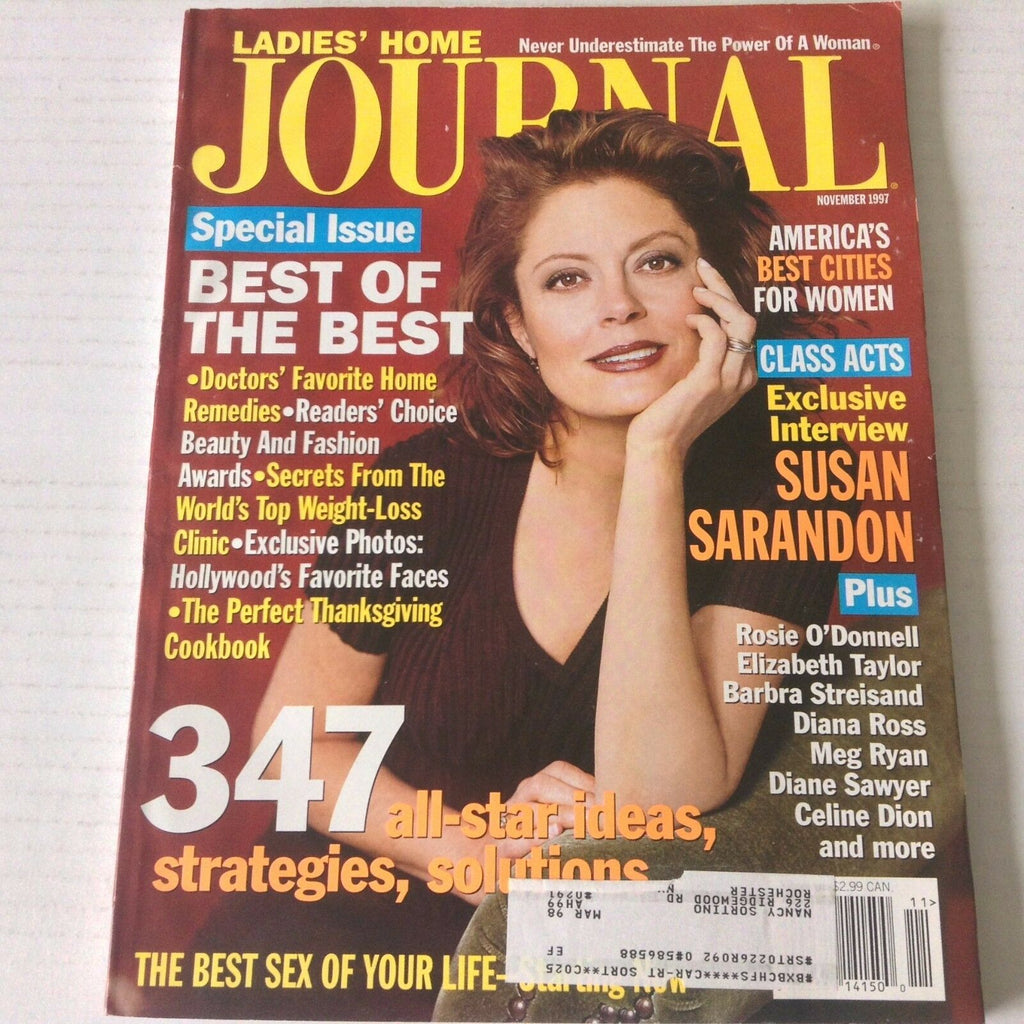 Ladies' Home Journal Magazine Susan Sarandon Best Sex November 1997 051717nonrh