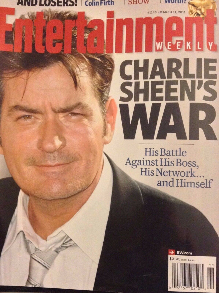 Entertainment Weekly Magazine Charlie Sheen's War March 2011 NO ML 121517nonrh