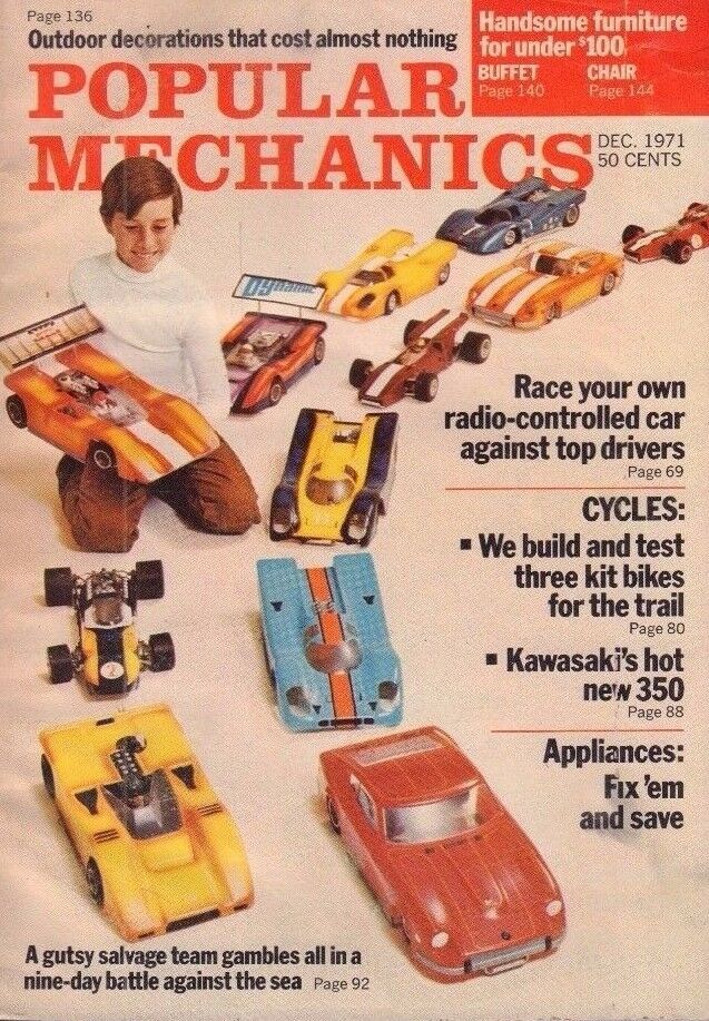 Popular Mechanics December 1971 Kawasaki, Radio-Controlled Cars 092717DBE