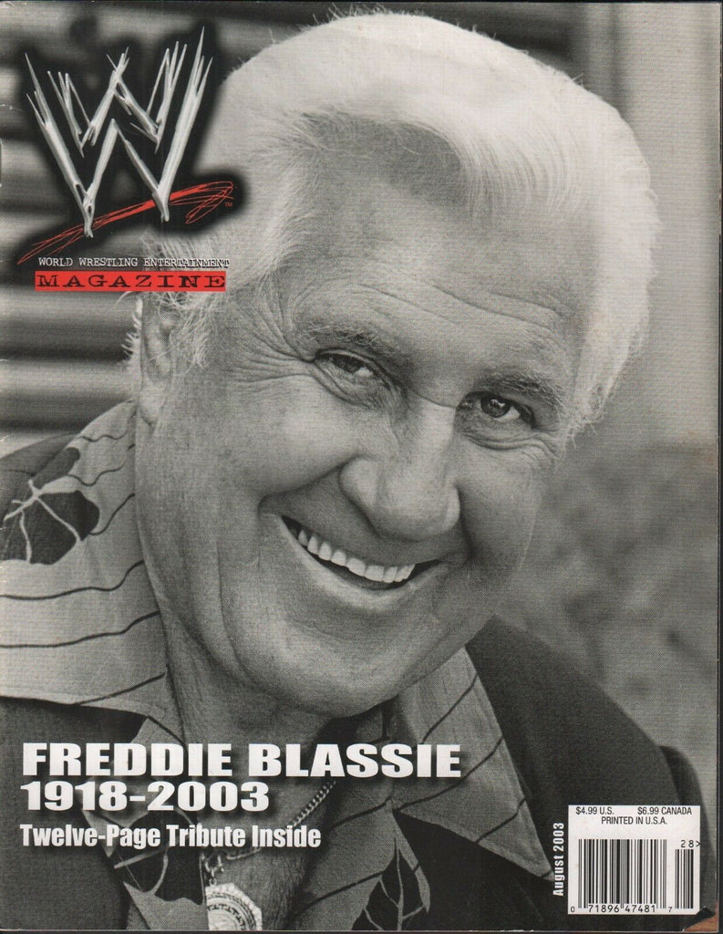 WWE Magazine August 2003 Freddie Blassie Tribute Issue 010418AME