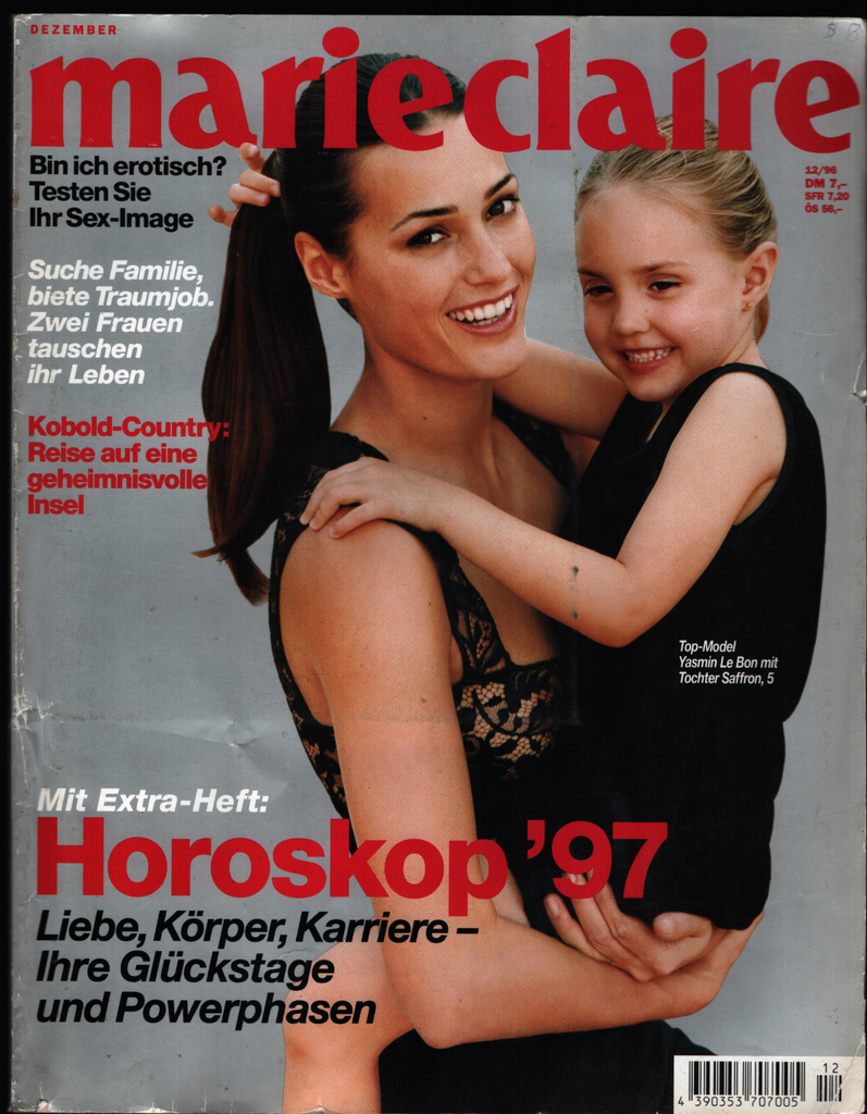Marie Claire German Fashion Magazine December 1996 Yasmin Le Bon 021621ame2