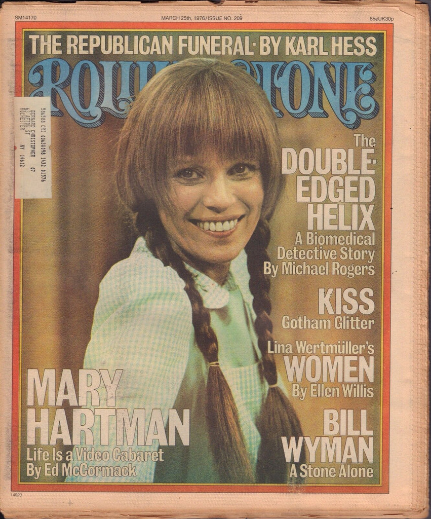 Rolling Stone March 25 1976 Mary Hartman, KISS, Bill Wyman w/ML 121616DBE