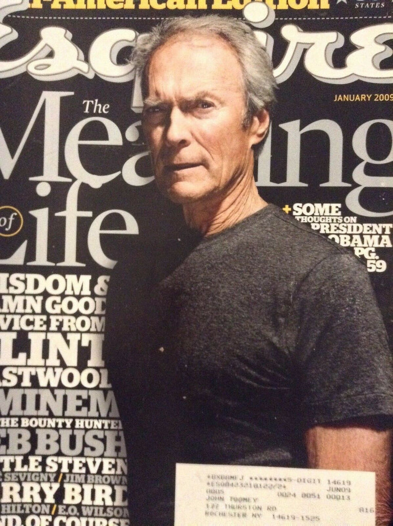 Esquire Magazine Clint Eastwood All American January 2009 011219nonrh