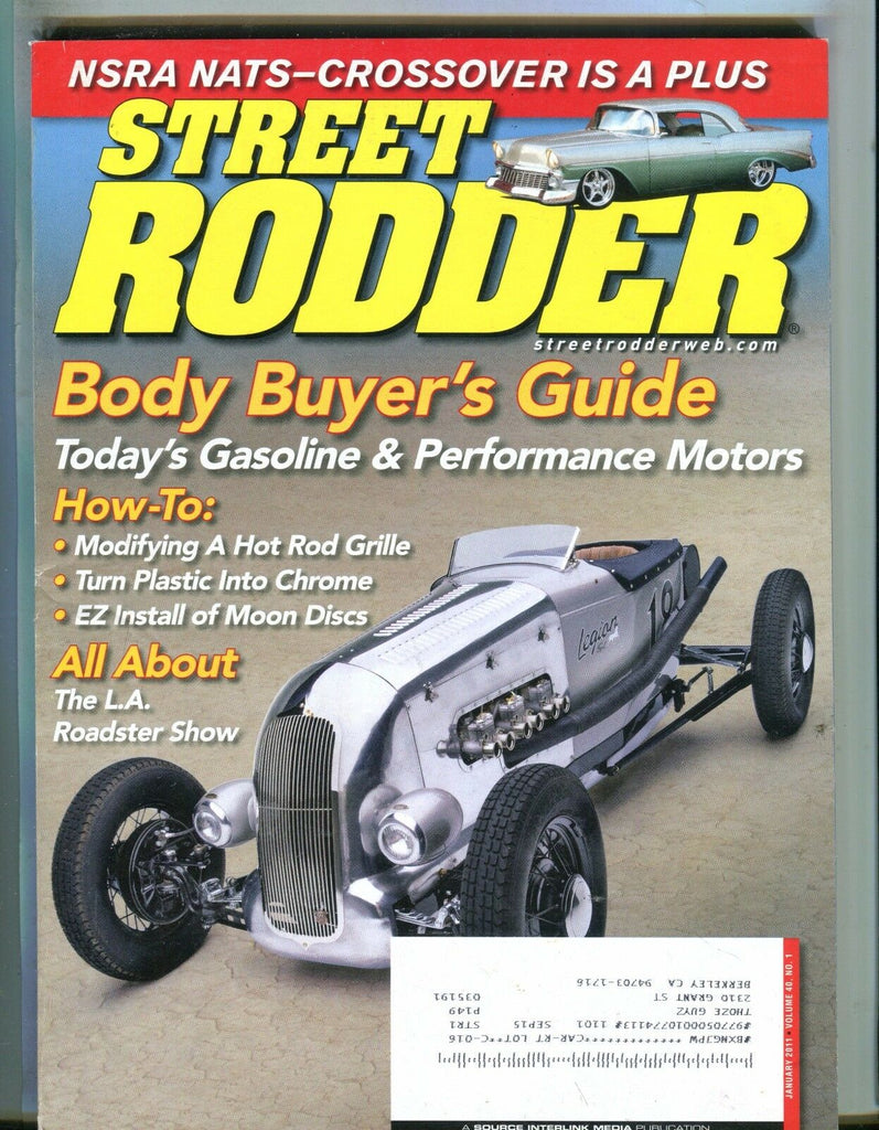 Street Rodder Magazine January 2011 Body Buyer's Guide EX w/ML 050217nonjhe