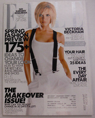 Elle Magazine Victoria Beckham Makeover Issue January 2008 051815R