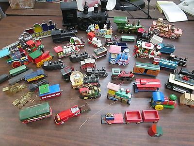 Railroad Train Lot of ABOUT 50 Pieces, Misc Styles and Makers 120514ame