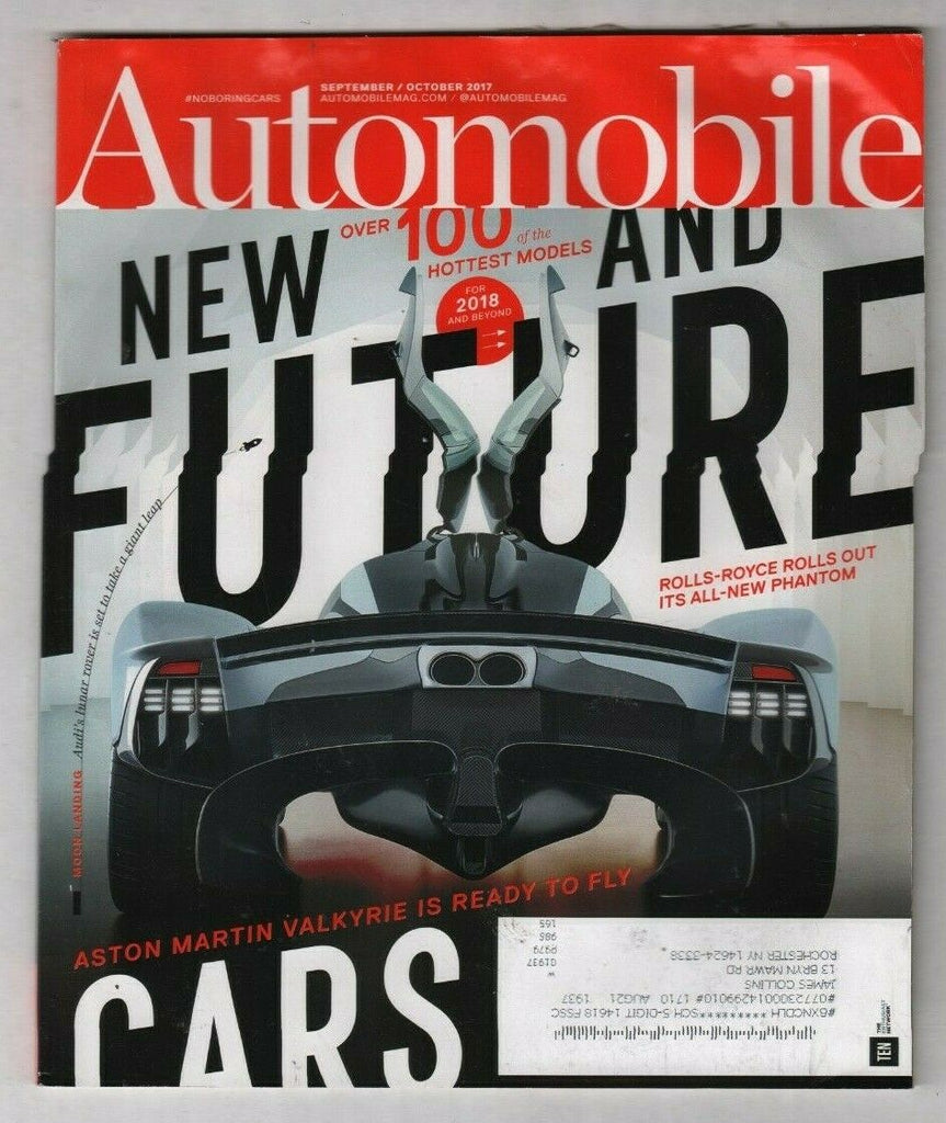Automobile Mag Rolls-Royce Aston Martin Valkyrie Sept/Oct 2017 030620nonr